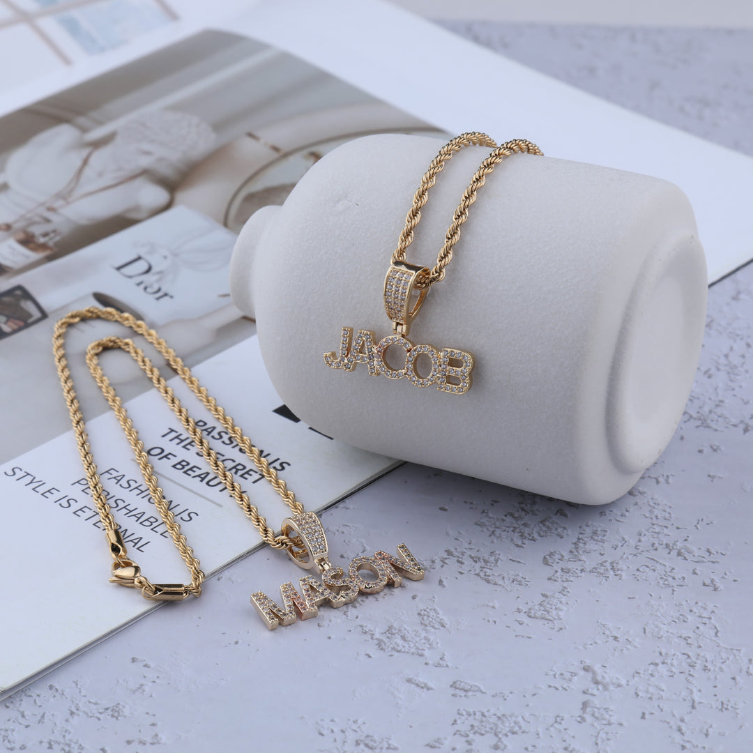 Personalized Iced Out Name Necklace – Evver